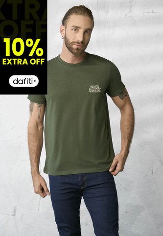 Camiseta Hombre Verde Militar Rutta 1855 Rutta