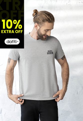 Camiseta Hombre Gris Jaspe Rutta 1855 Rutta