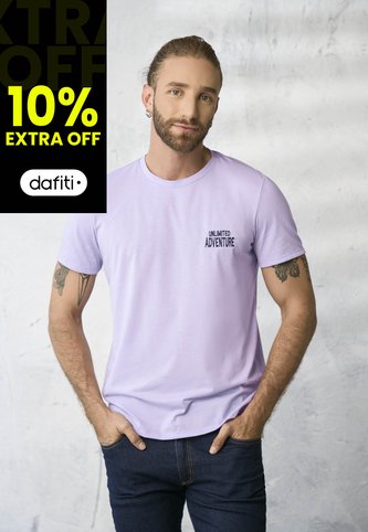 Camiseta Hombre Lila Rutta 1855 Rutta