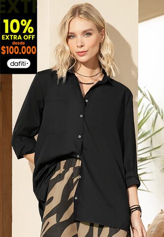 Camisa Mujer Negro Rutta 31537 Rutta