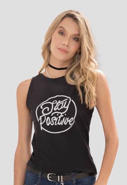 Camiseta Mujer Negro Rutta 79945