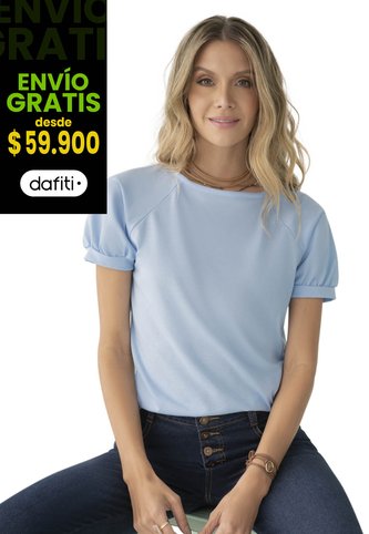 Camiseta Mujer Azul Claro Rutta 78606 Rutta