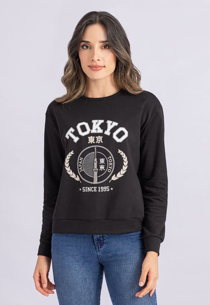 Buzo Mujer Negro Rutta 107968