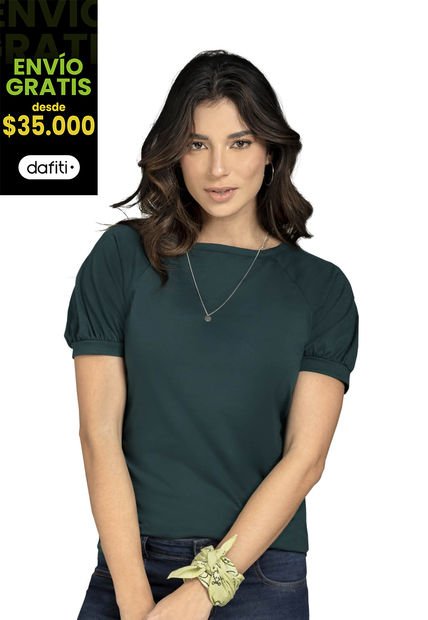 Camiseta Mujer Verde Botella Rutta 78606