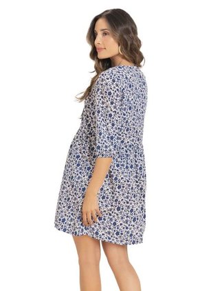 Vestido Largo Mujer Azul Rutta 100200