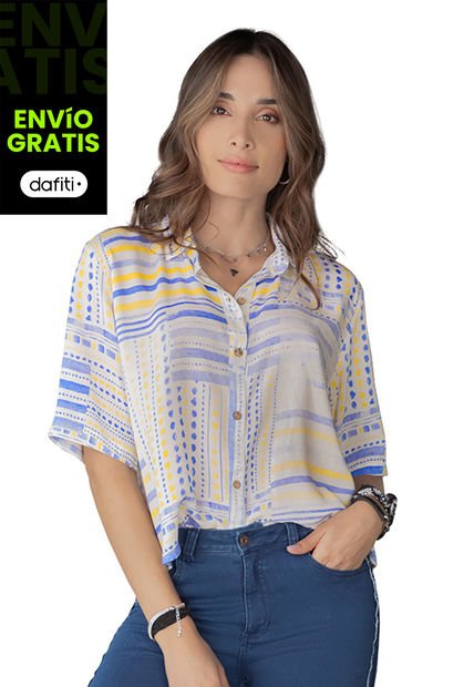 Camisa Mujer Estampado Rutta 9757