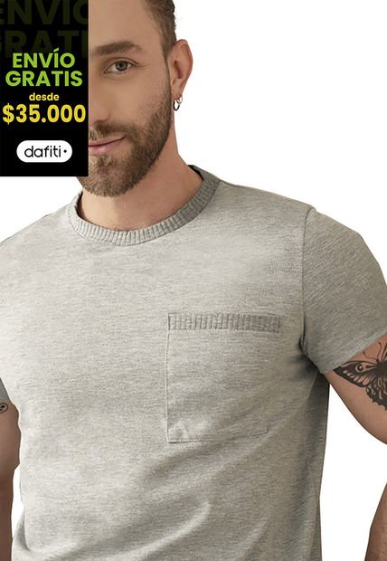 Camiseta Hombre Gris Rutta 89469