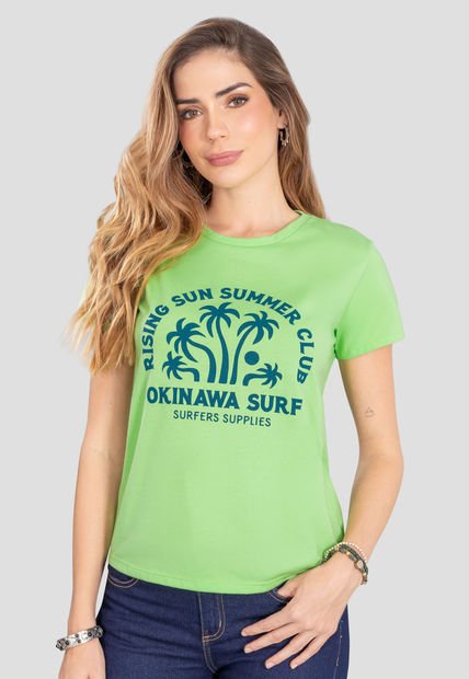 Camiseta Mujer Verde Rutta 105246