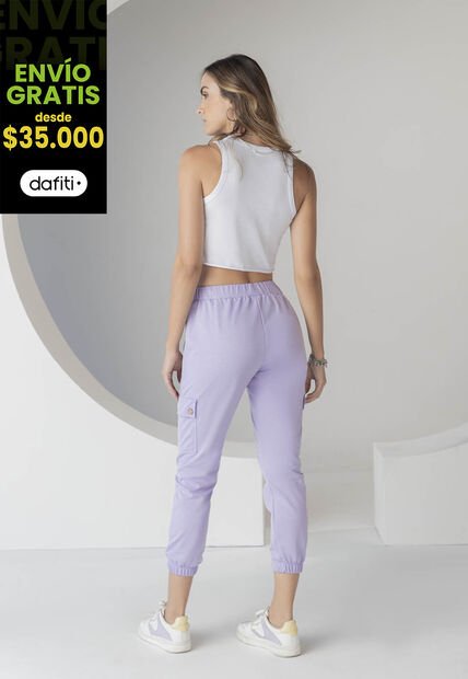 Pantalón Mujer Lila Rutta 86022