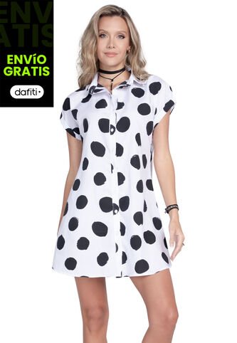 Vestido Corto Mujer Blanco 92649 Rutta