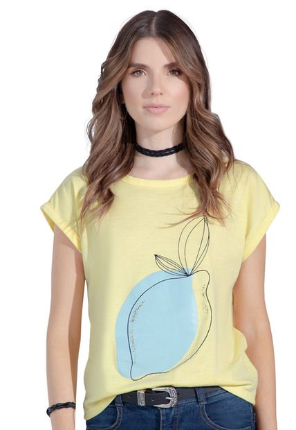 Camiseta Mujer Amarillo Rutta 32660