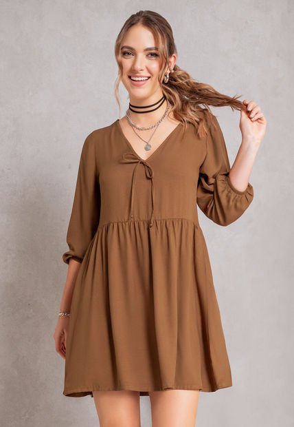 Vestido Corto Mujer Café Rutta 104252