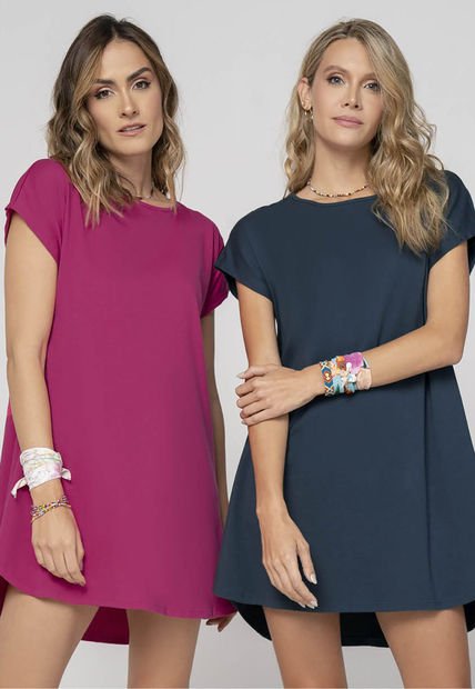 Vestido Paq X2 Mujer Multicolor Rutta 9734