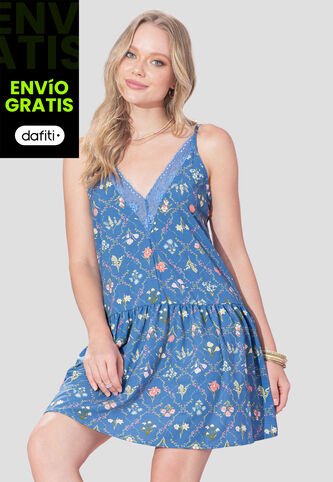Vestido Corto Mujer Estampado Rutta 107349 Rutta