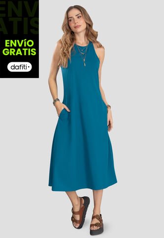 Vestido Corto Mujer Azul Rutta 105255 Rutta