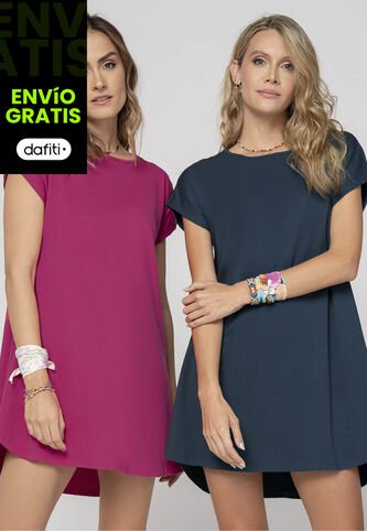 Vestido Paq X2 Mujer Multicolor Rutta 9734 Rutta