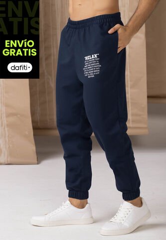 Jogger Hombre Azul Navy Rutta 6306 Rutta
