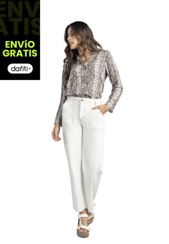 Pantalón Mujer Marfil Rutta 2774 Rutta