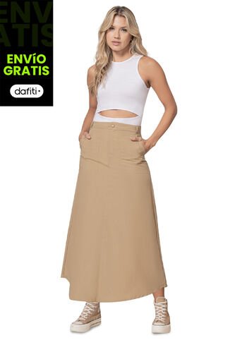 Falda Larga Caramelo Rutta 4712 Rutta