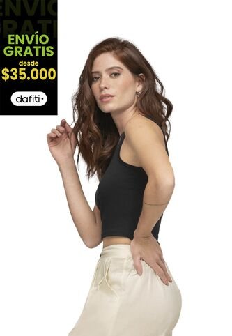 Crop Top Mujer Negro Rutta 78053 Rutta