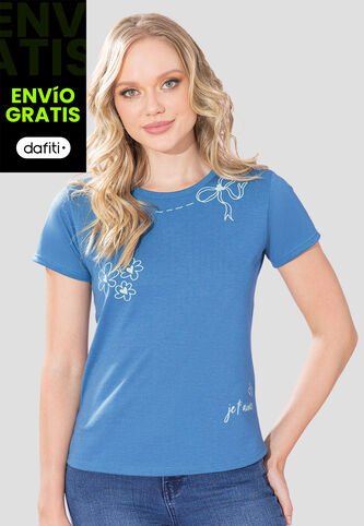 Camiseta Mujer Azul Rutta 107343 Rutta