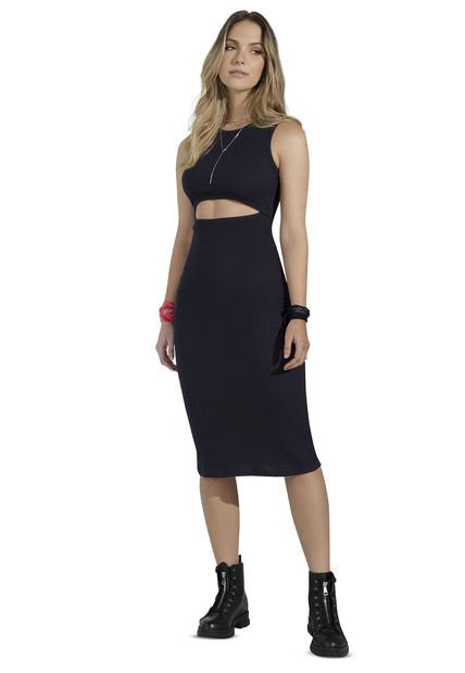 Vestido Largo Negro Rutta 32668