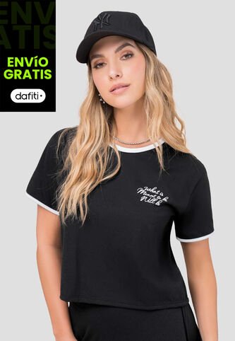 Camiseta Mujer Negro Rutta 101466 Rutta
