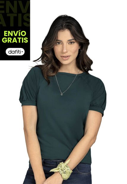 Camiseta Mujer Verde Botella Rutta 78606