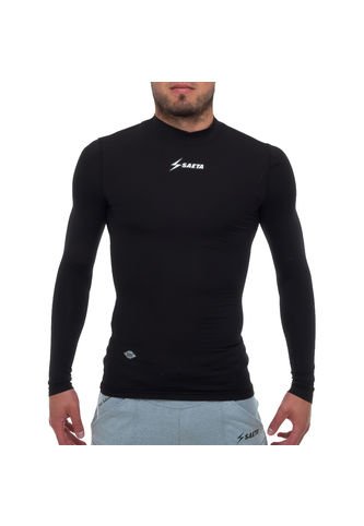 asiático James Dyson dueño Saeta - Camiseta Licrada Manga Larga Negro Saeta Moldfit | Knasta Colombia