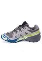 Tenis Salomon Speedcross 6 Gris/Verde Lima de Salomon