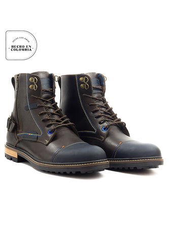 Botas San Polos Casual Hombre 3341 Café Azul San Polos