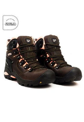 Botas San Polos Industrial Mujer 2838 Café Rosado