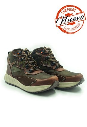 Botas San Polos Hiking Hombre 3728 Coñac Verde