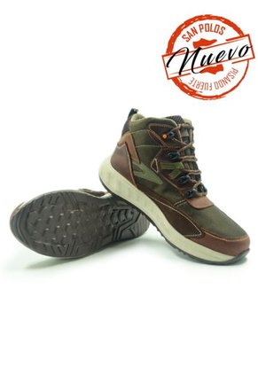 Botas San Polos Hiking Hombre 3728 Coñac Verde