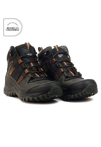 Botas San Polos Hiking Hombre 3369 Verde Negro San Polos