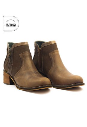Botas San Polos Casual Mujer EK360 Fulton Pardo