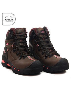 Botas San Polos Industrial Mujer 2838 Café Fucsia
