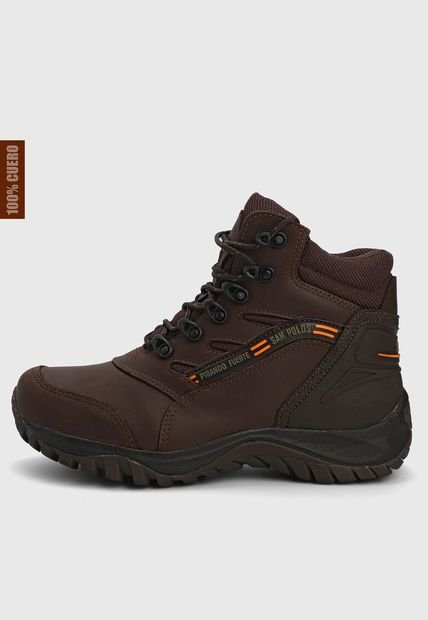 Botas San Polos Hiking Hombre 2295 Graso Café