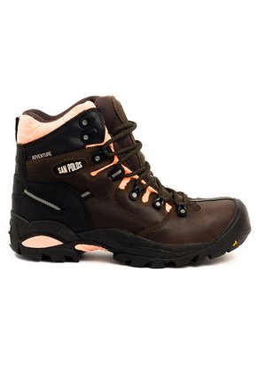 Botas San Polos Industrial Mujer 2838 Café Rosado