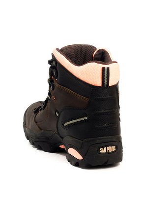 Botas San Polos Industrial Mujer 2838 Café Rosado