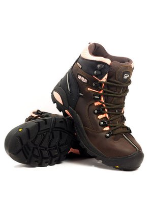 Botas San Polos Industrial Mujer 2838 Café Rosado