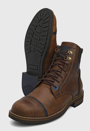 Bota Casual Café-Azul  San Polos