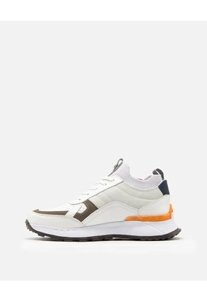 Sneakers De Cuero Para Hombre San Polos 3865 | Estilo Urbano BLANCO