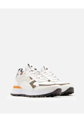 Sneakers De Cuero Para Hombre San Polos 3865 | Estilo Urbano BLANCO
