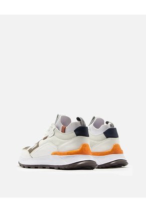 Sneakers De Cuero Para Hombre San Polos 3865 | Estilo Urbano BLANCO
