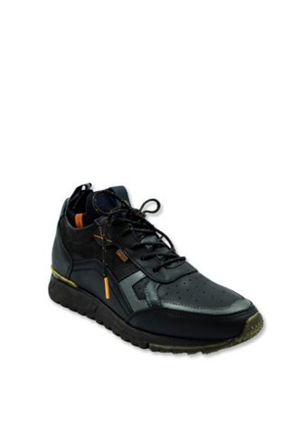 Sneakers De Cuero Para Hombre San Polos 3865 | Estilo Urbano NEGRO San Polos