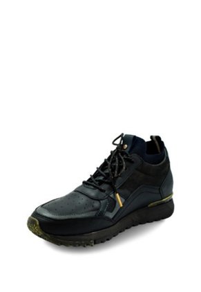 Sneakers De Cuero Para Hombre San Polos 3865 | Estilo Urbano NEGRO