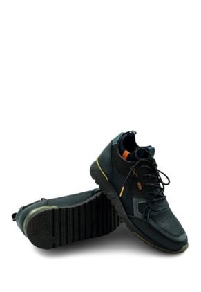 Sneakers De Cuero Para Hombre San Polos 3865 | Estilo Urbano NEGRO
