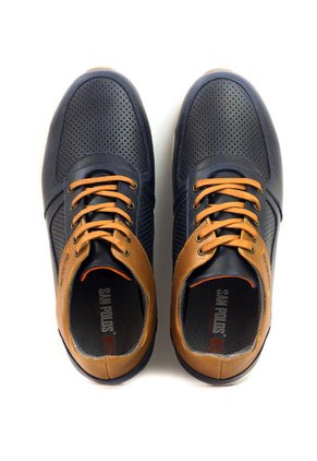 Zapatos San Polos Sneakers Hombre JCR394 Café Azul