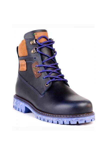 Bota Casual Tipo Leñador Para Hombre San Polos 3364 Azul - Compra Ahora |  Dafiti Colombia